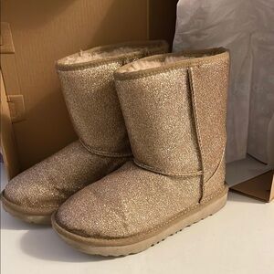 Sparkly Gold Ugg  Boots